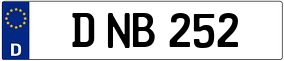 Trailer License Plate